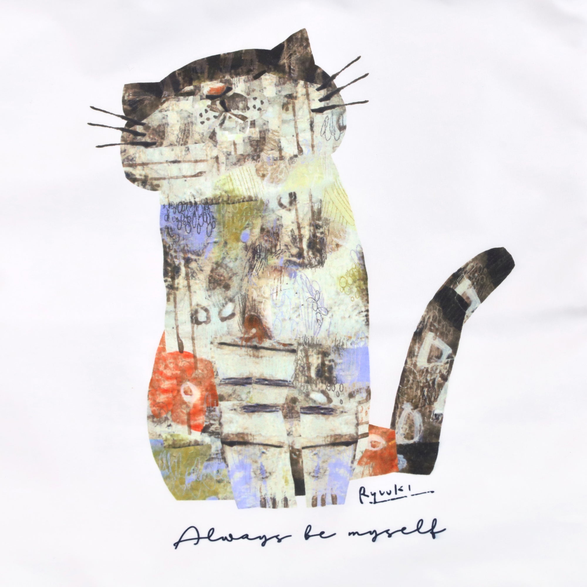 深尾竜騎 猫イラストプリント 防水・撥水トートバッグ