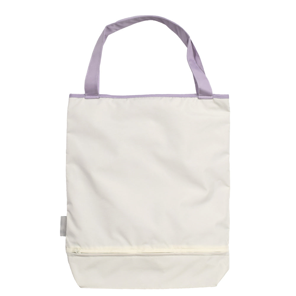 花鳥オーガンジーカットワーク刺繍 防水・撥水トートバッグ