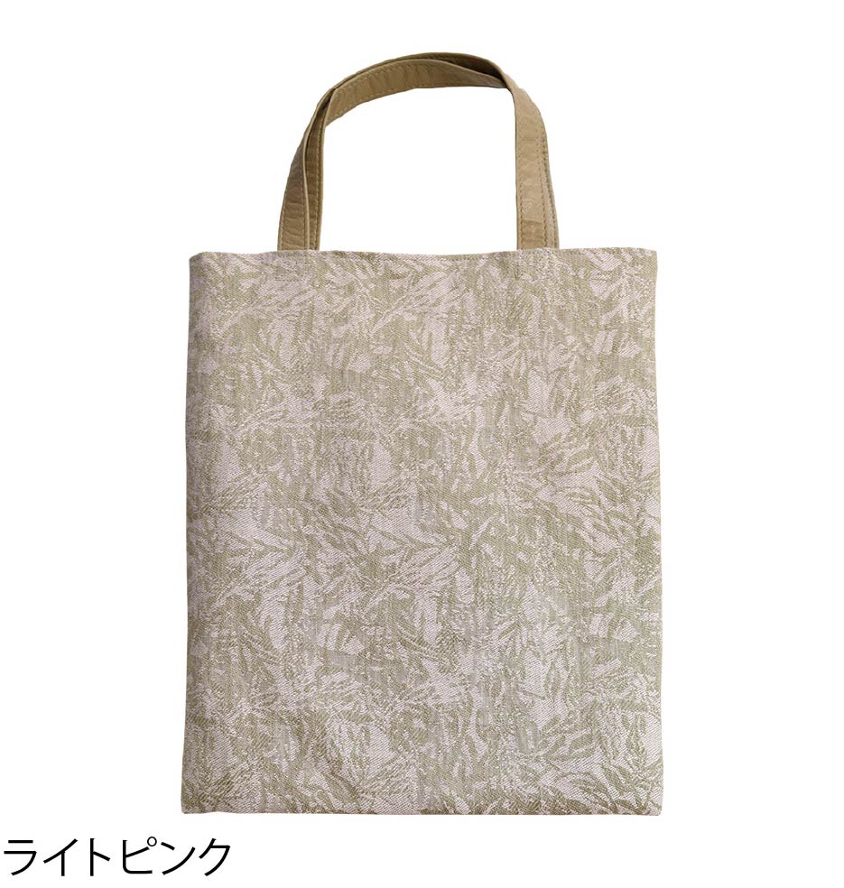 リトアニアリネン 本革持ち手トートバッグ