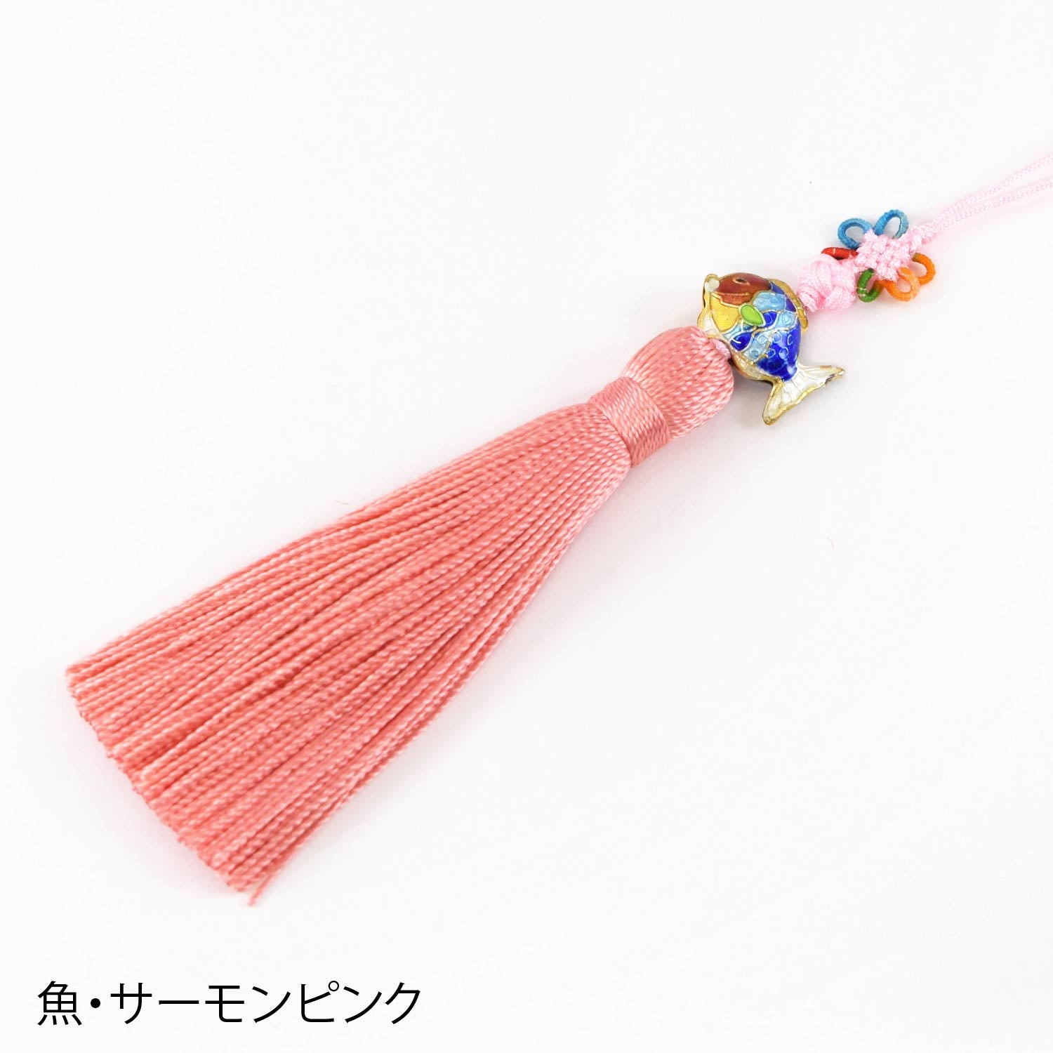 景泰藍モチーフ ロングタッセル