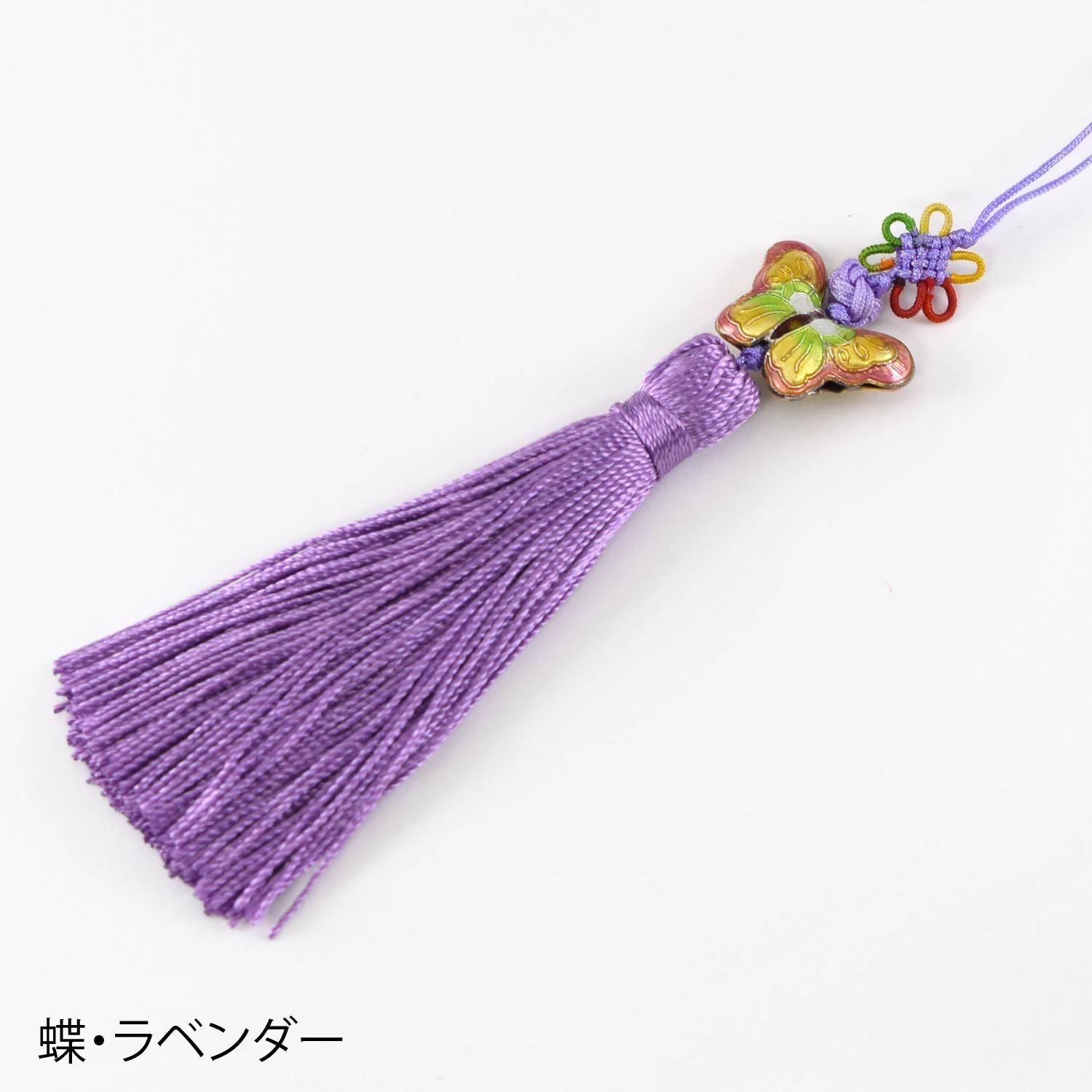 景泰藍モチーフ ロングタッセル