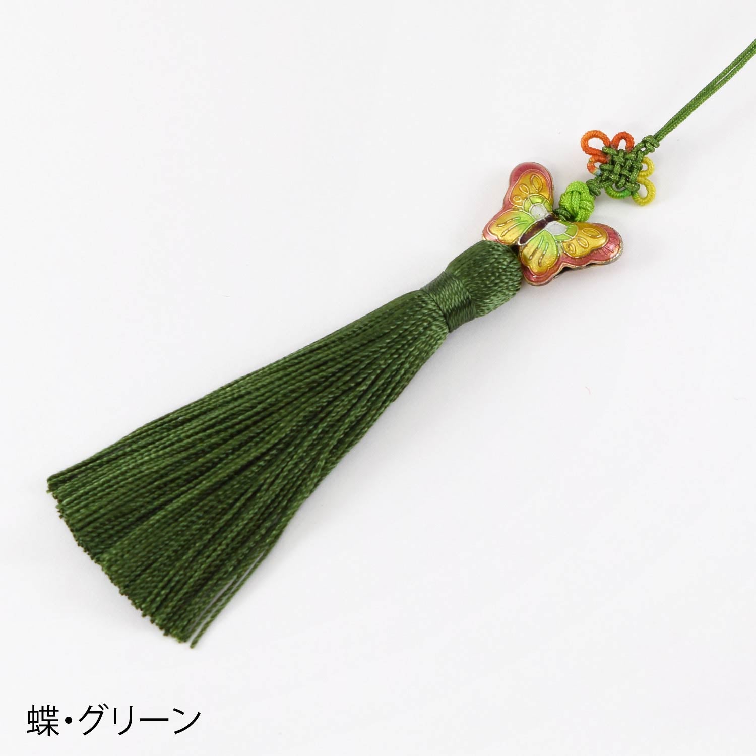 景泰藍モチーフ ロングタッセル