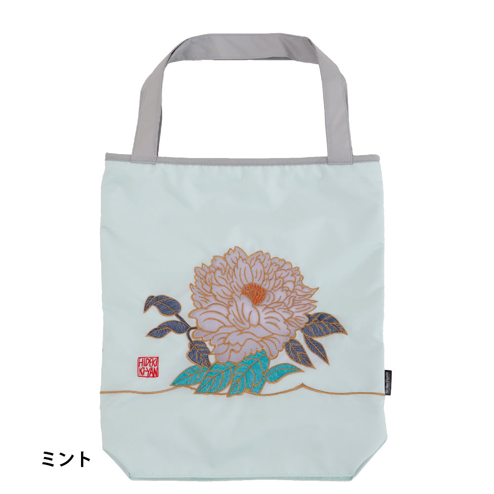 キーヤンカットワーク刺繍 防水・撥水トートバッグ/牡丹