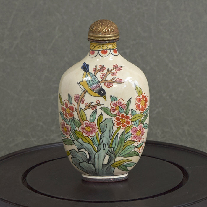 華麗な花鳥の世界 鼻煙壺211026