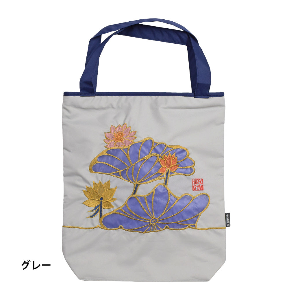 キーヤンカットワーク刺繍 防水・撥水トートバッグ/蓮花