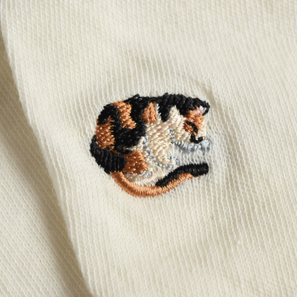 肉球デザイン&ネコ刺繍 UVカットロンググローブ(手袋)