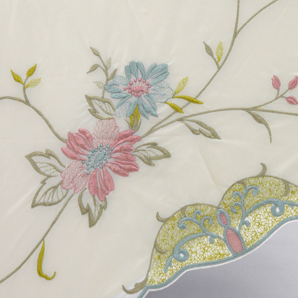 花鳥刺繍晴雨兼用 ミニ折りたたみ日傘&イニシャル手元セット