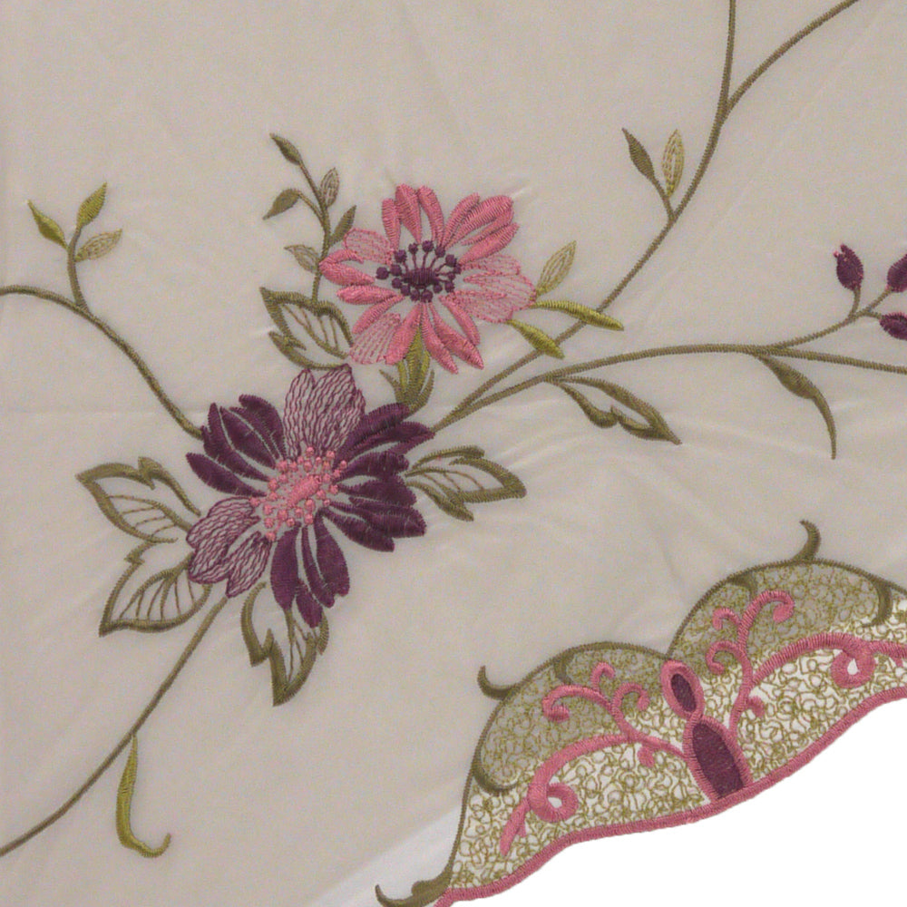 花鳥刺繍晴雨兼用 ミニ折りたたみ日傘&イニシャル手元セット