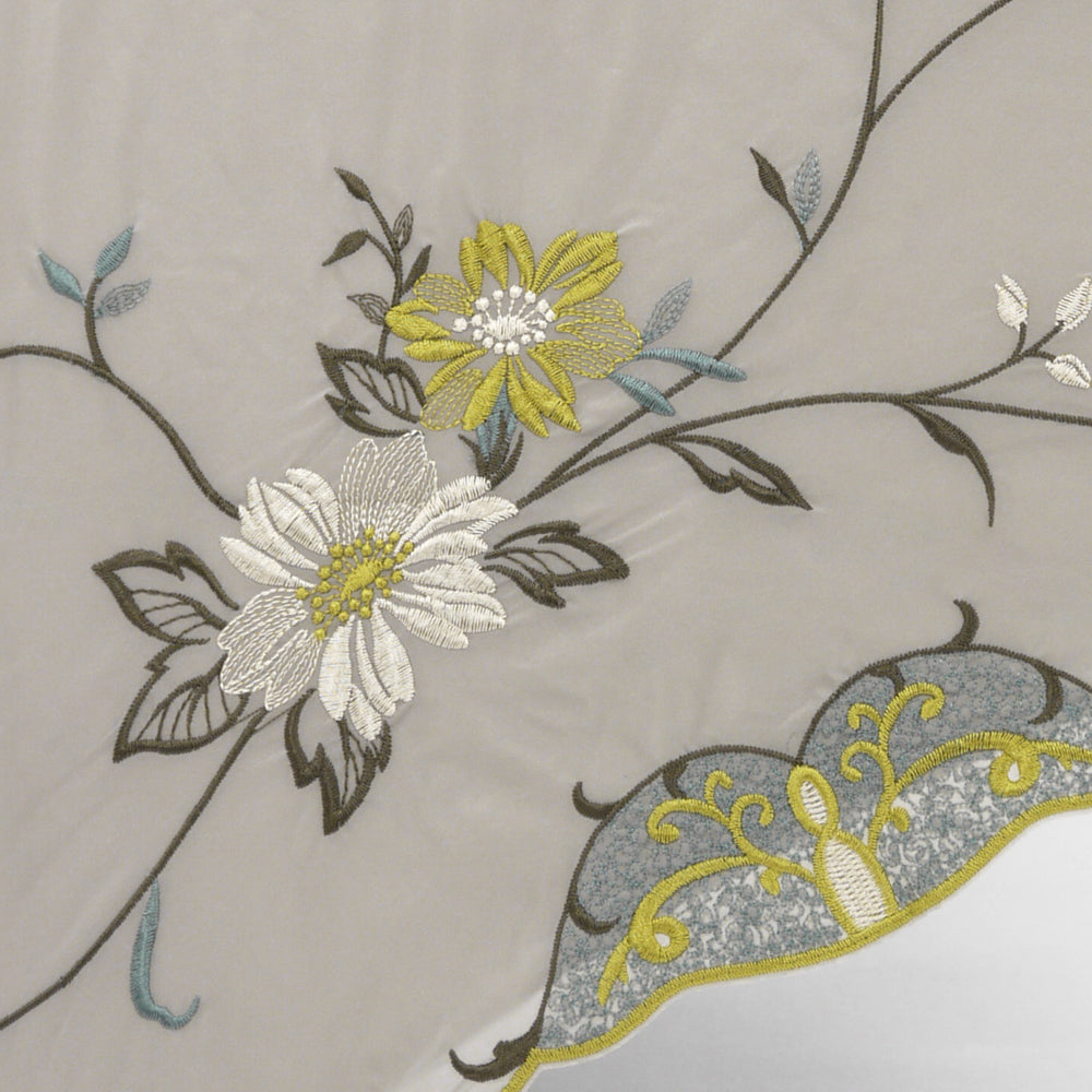 花鳥刺繍晴雨兼用 ミニ折りたたみ日傘&イニシャル手元セット