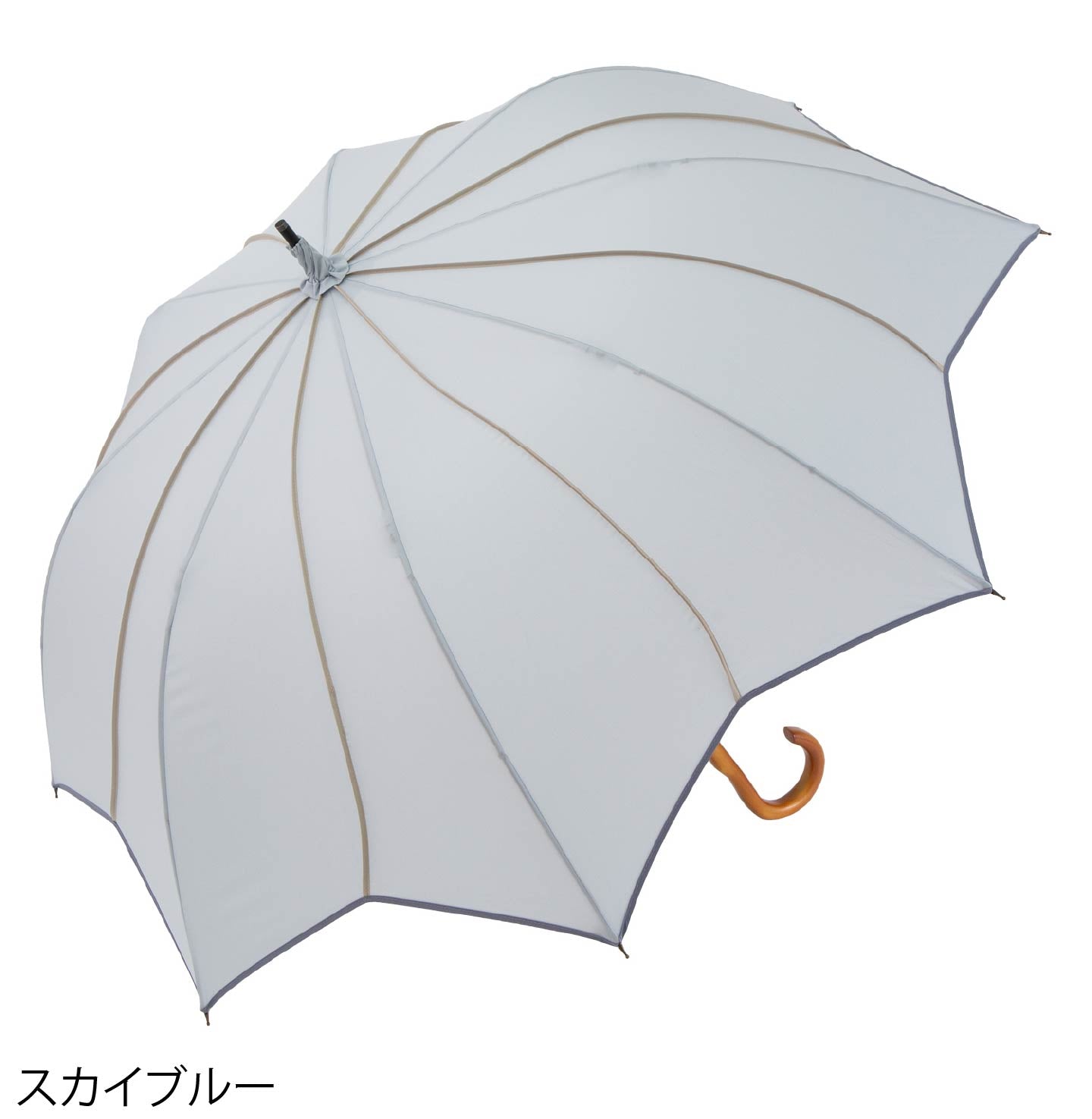 フラワースタイル大判 ジャンプ 深張りアンブレラ