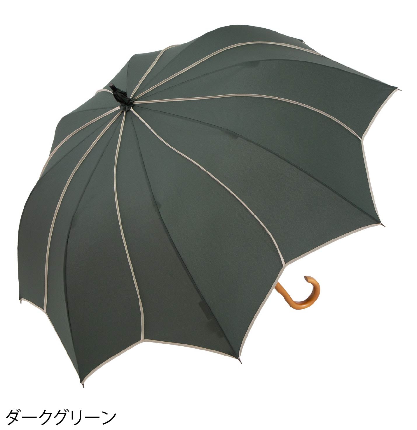 フラワースタイル大判 ジャンプ 深張りアンブレラ