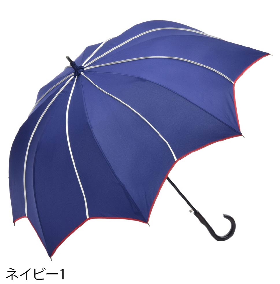 フラワースタイル大判 ジャンプ 深張りアンブレラ