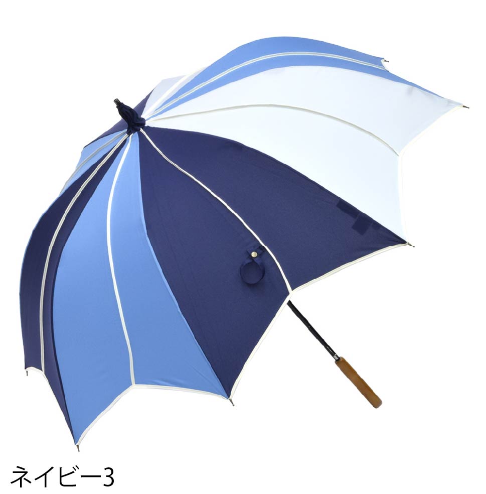 フラワースタイル大判 ジャンプ 深張りアンブレラ