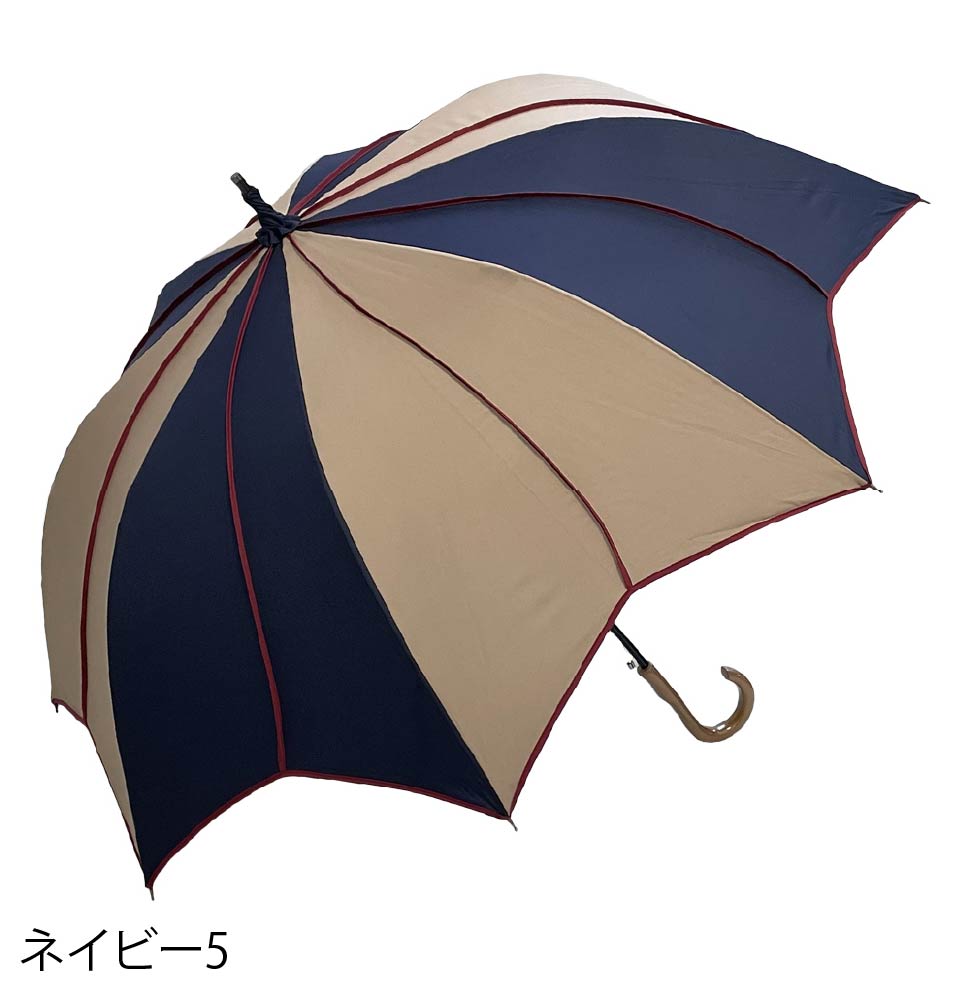 フラワースタイル大判 ジャンプ 深張りアンブレラ