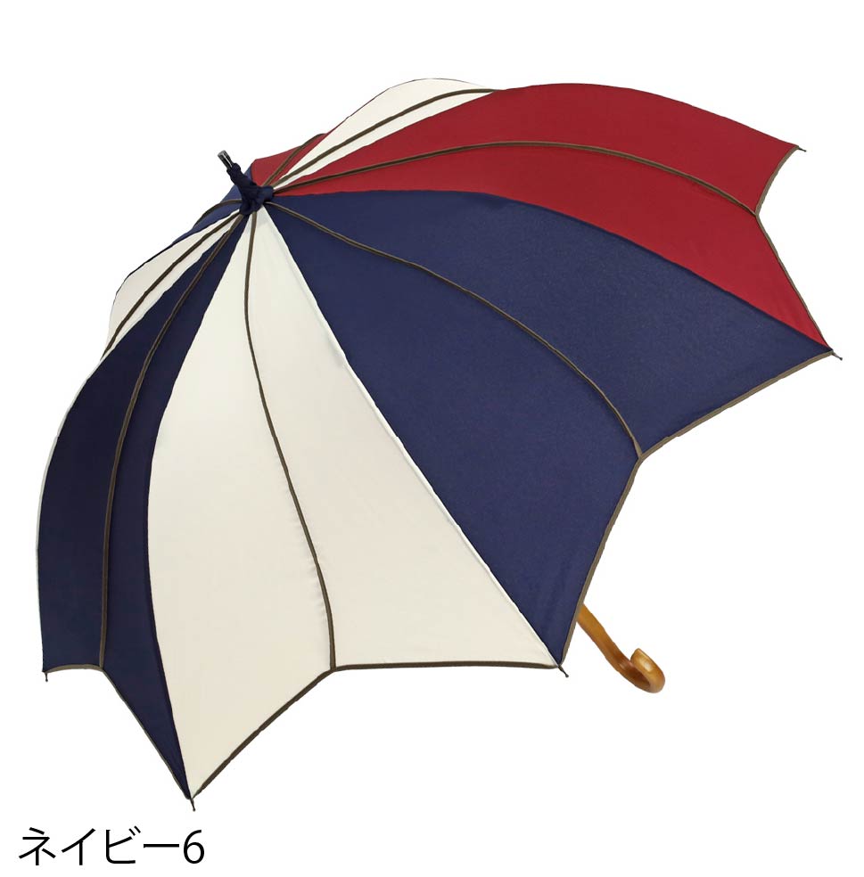 フラワースタイル大判 ジャンプ 深張りアンブレラ