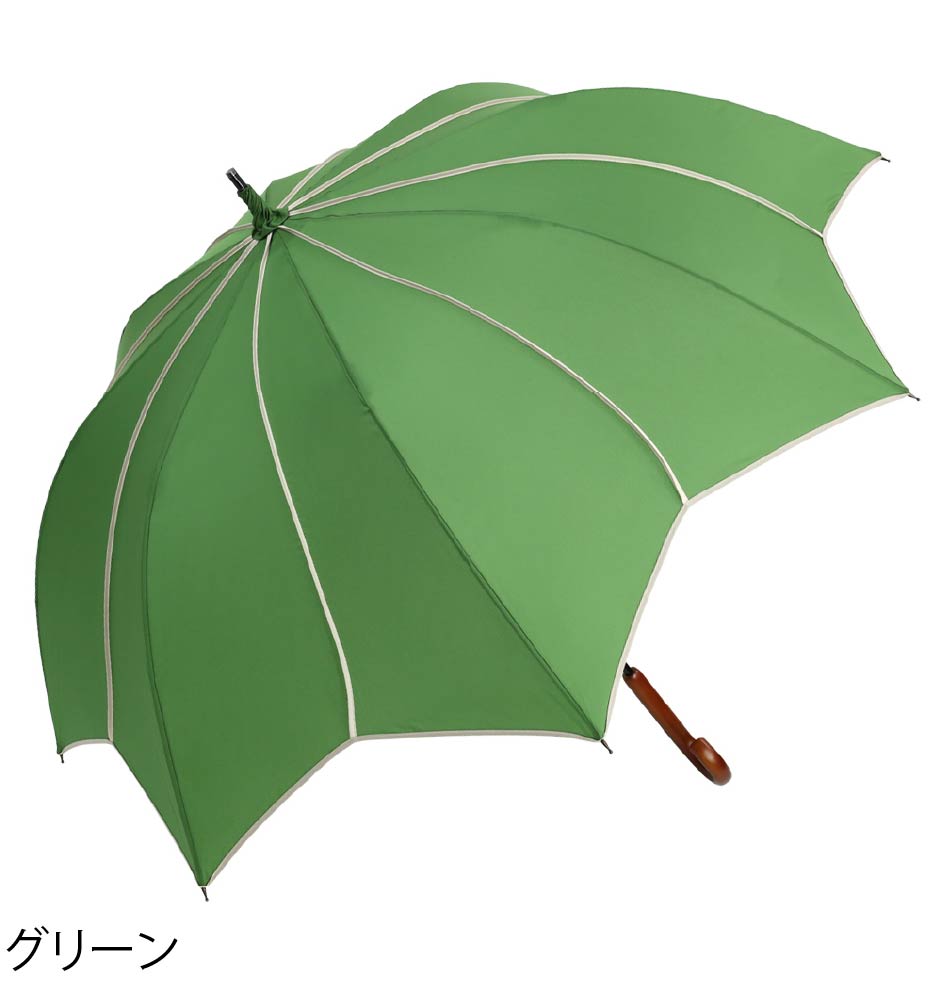 フラワースタイル大判 ジャンプ 深張りアンブレラ