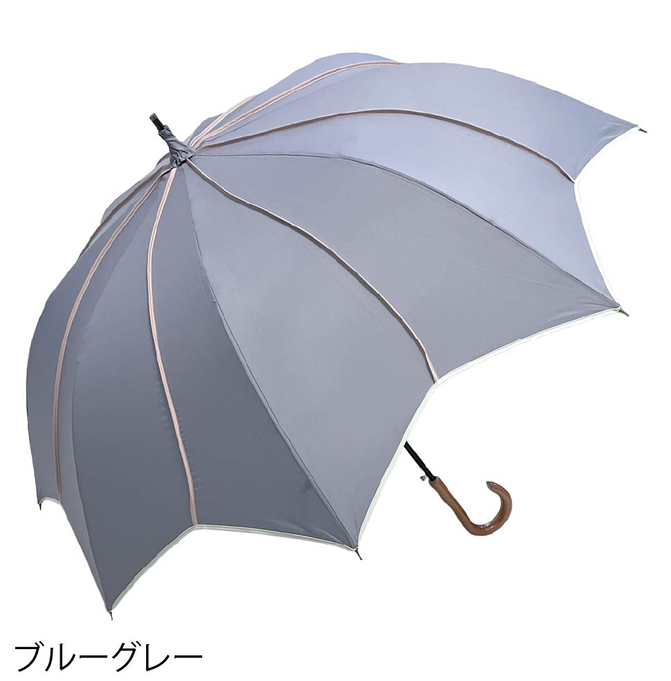 フラワースタイル大判 ジャンプ 深張りアンブレラ