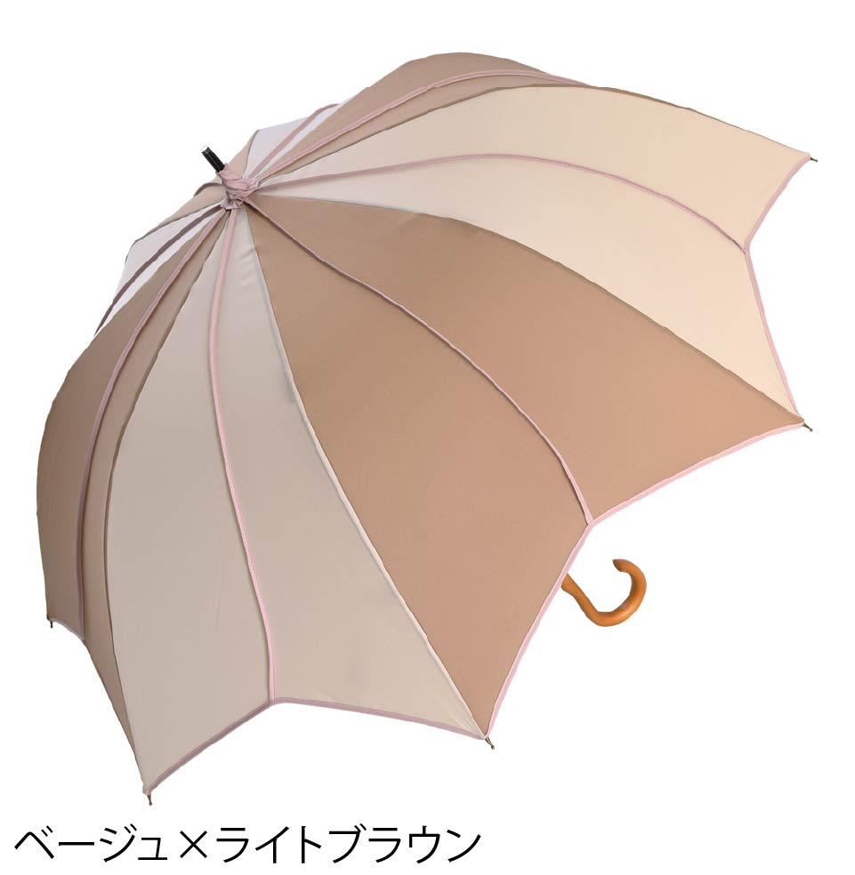 フラワースタイル大判 ジャンプ 深張りアンブレラ