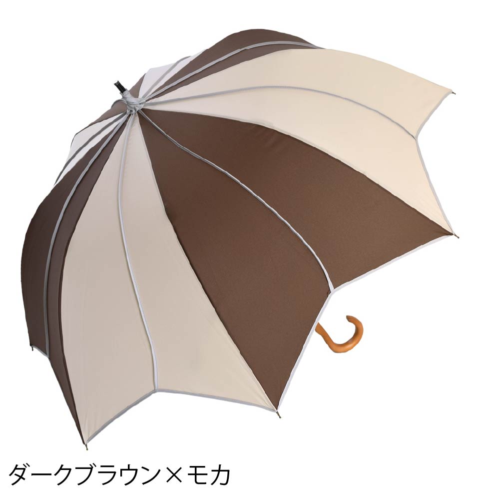 フラワースタイル大判 ジャンプ 深張りアンブレラ