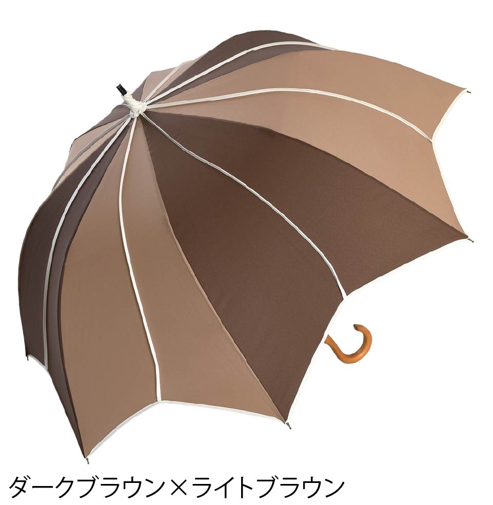 フラワースタイル大判 ジャンプ 深張りアンブレラ