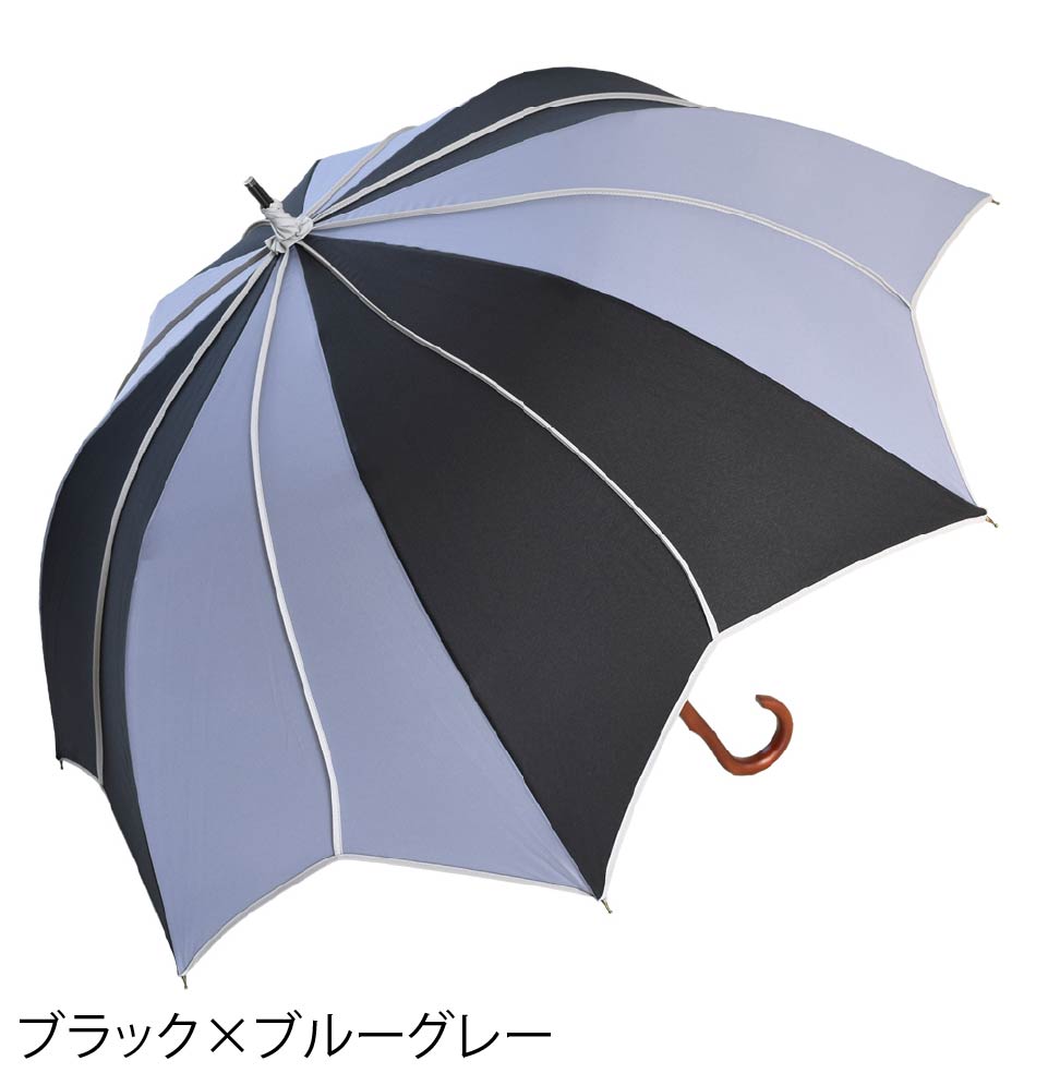 フラワースタイル大判 ジャンプ 深張りアンブレラ