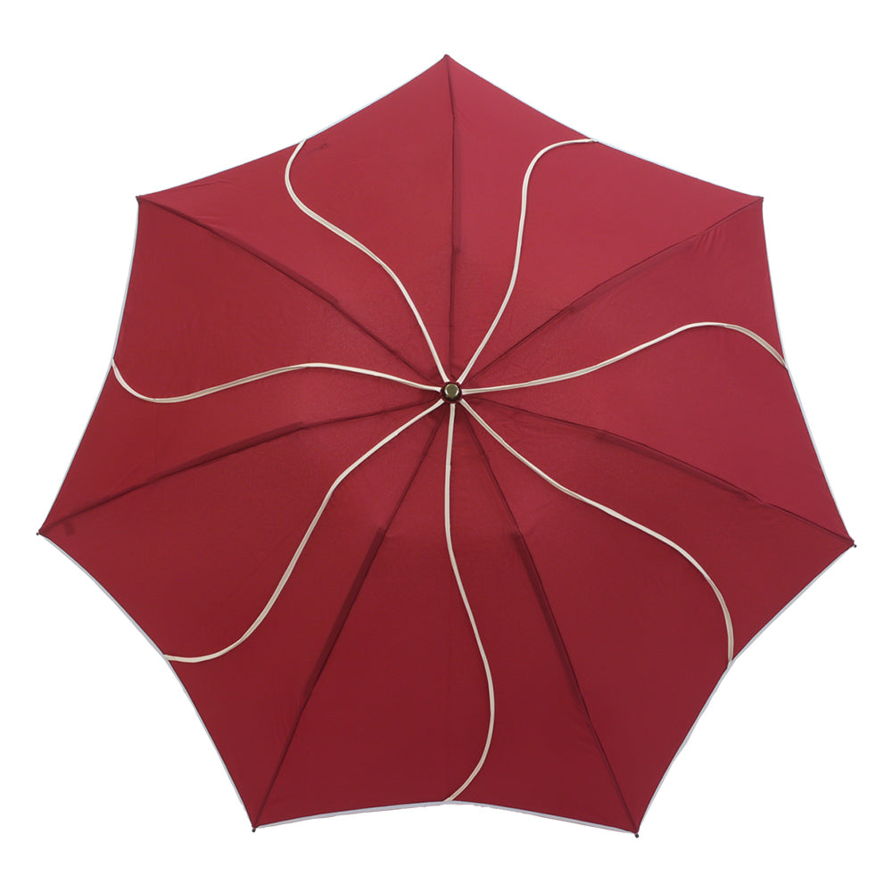 パイピング フラワースタイル 折りたたみアンブレラ