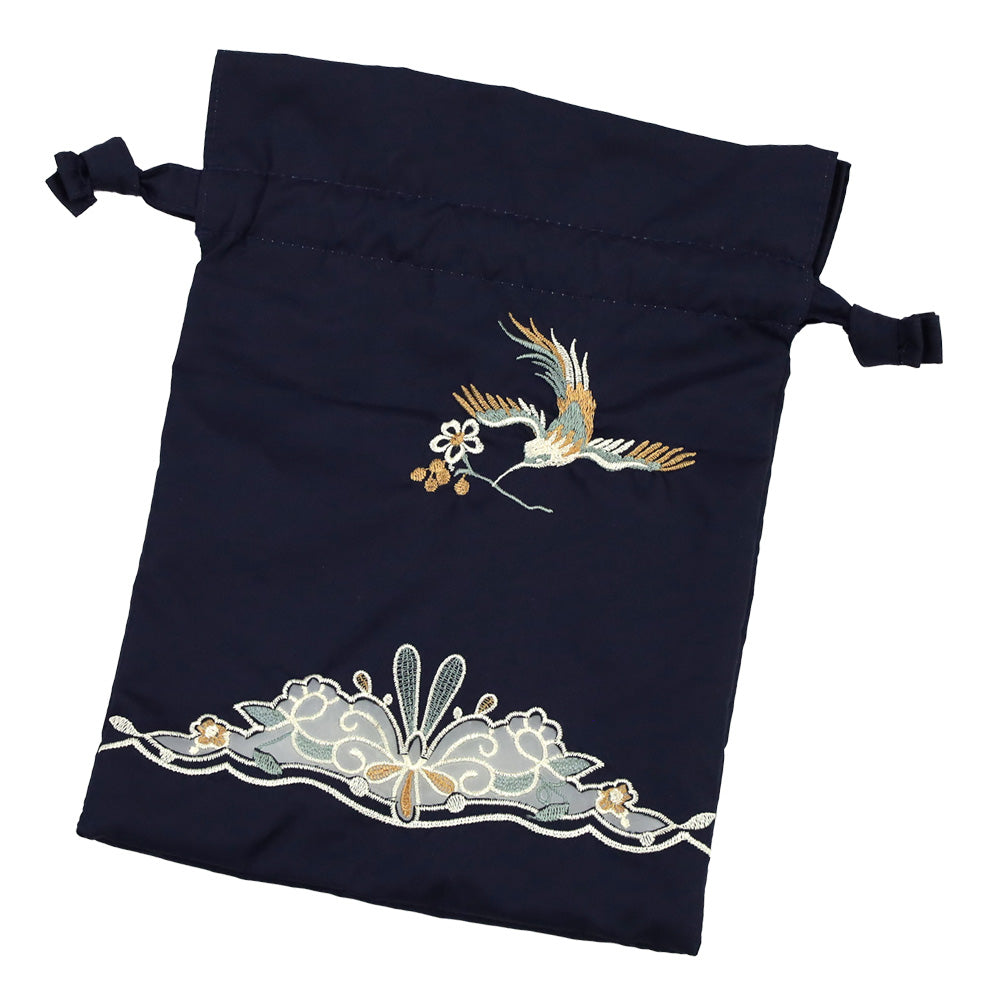 花鳥オーガンジーカットワーク刺繍晴雨兼用 ミニ折りたたみ日傘