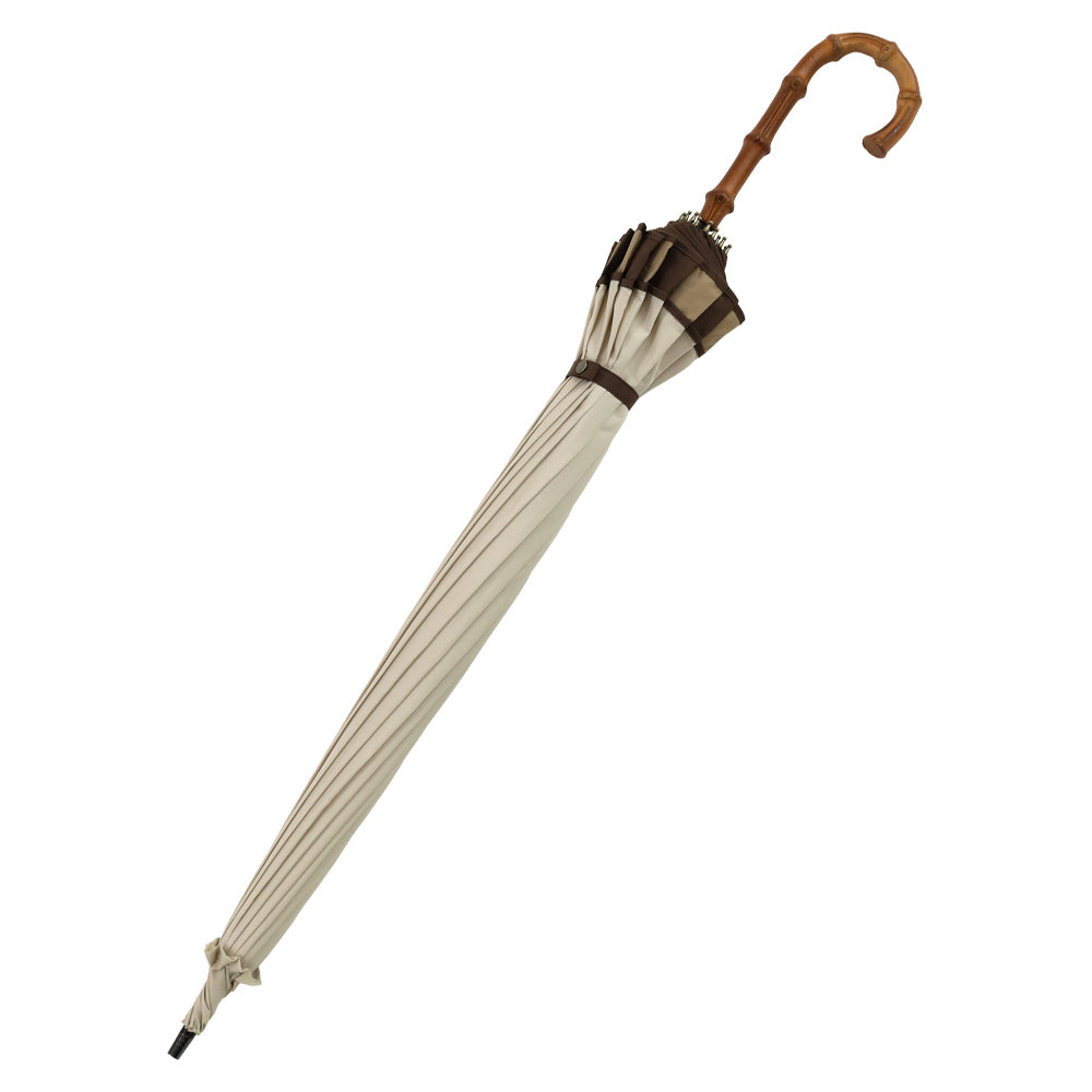 トリコロールパイピング 16本骨雨傘