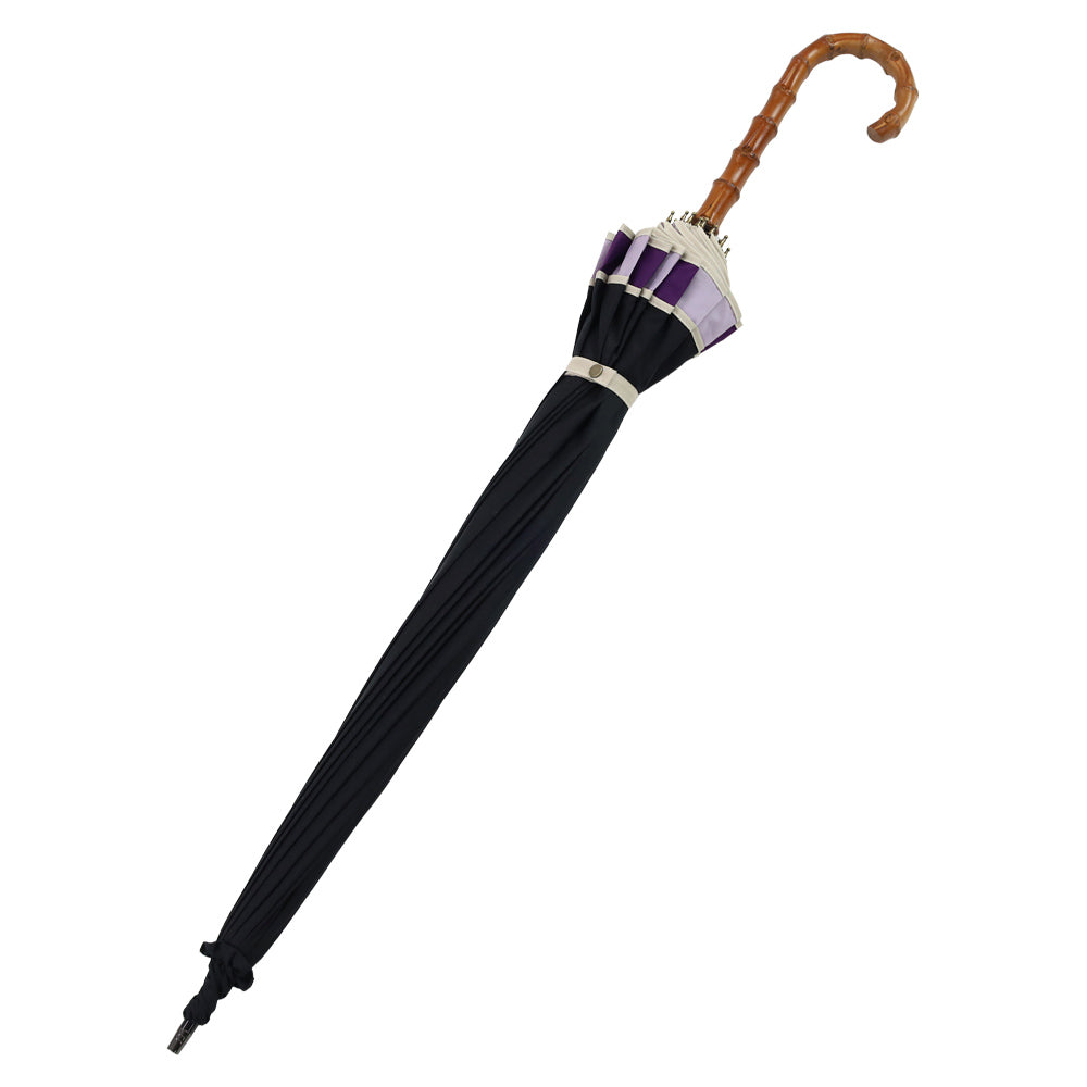 トリコロールパイピング 16本骨雨傘