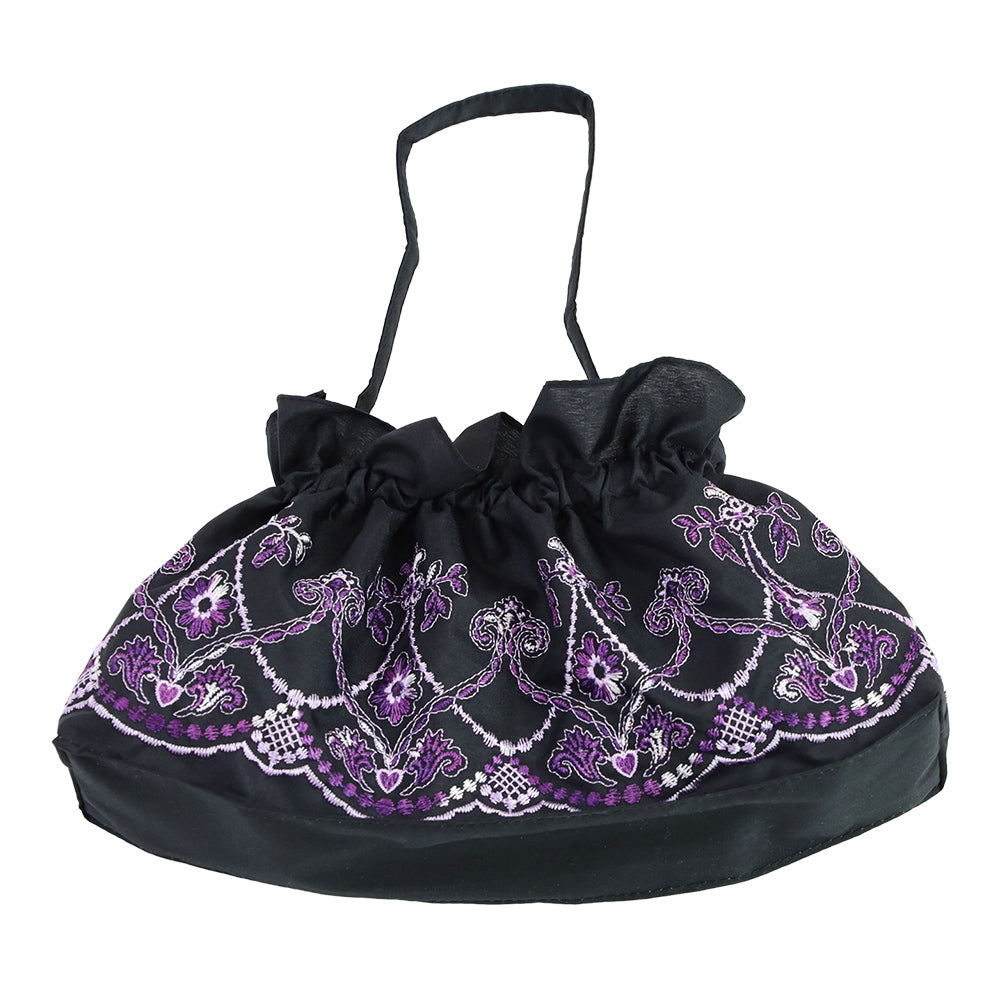 マーブル刺繍晴雨兼用 ミニ折りたたみ日傘