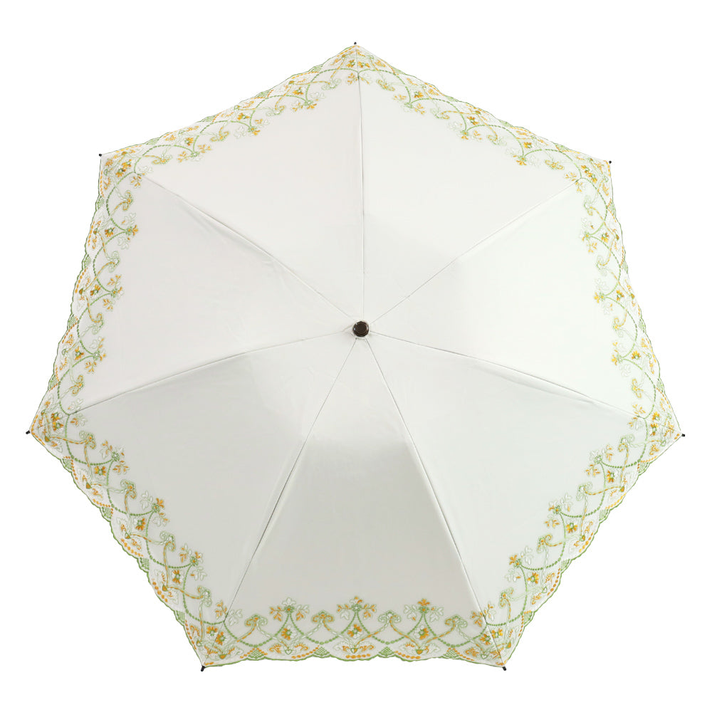 マーブル刺繍晴雨兼用 ミニ折りたたみ日傘