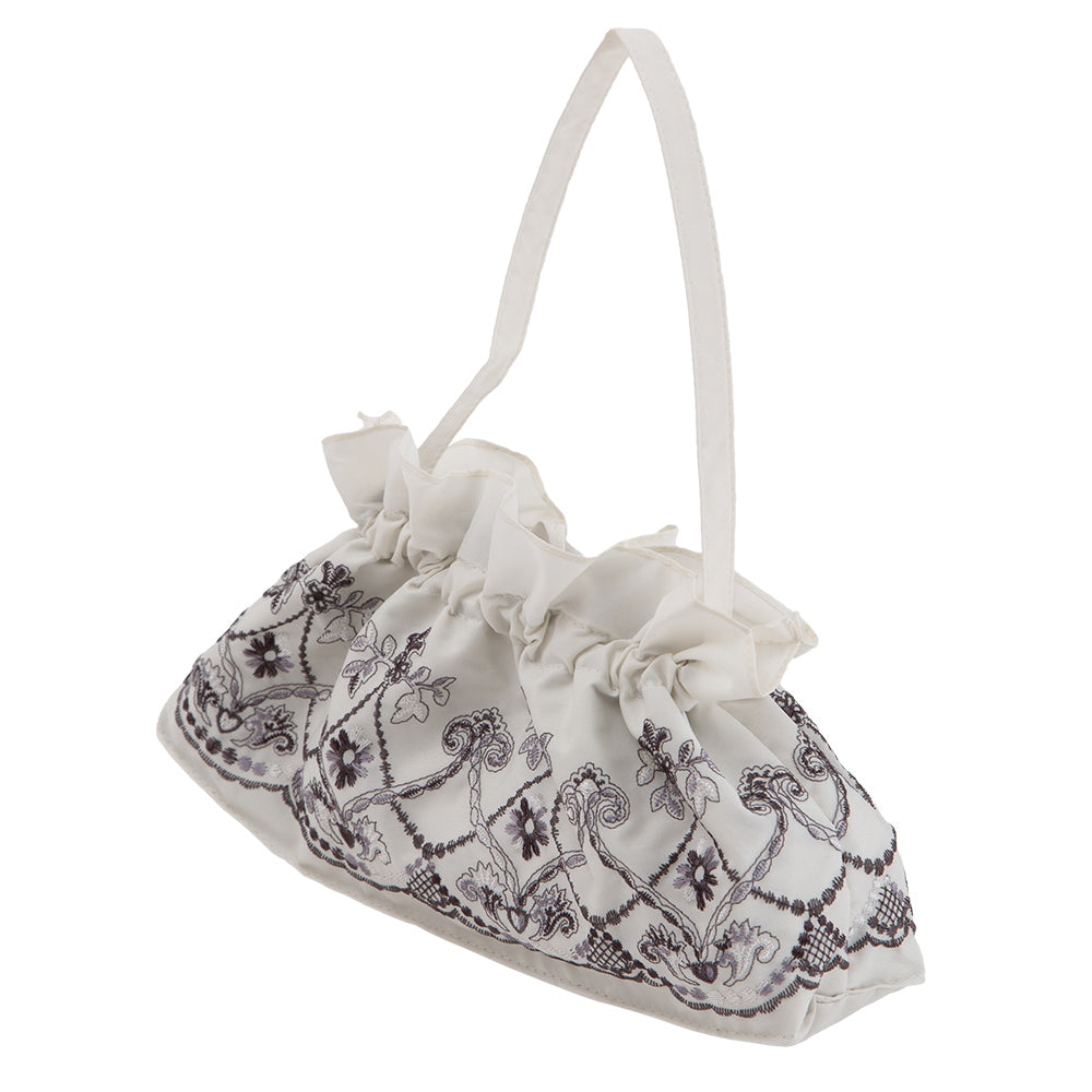 マーブル刺繍晴雨兼用 ミニ折りたたみ日傘