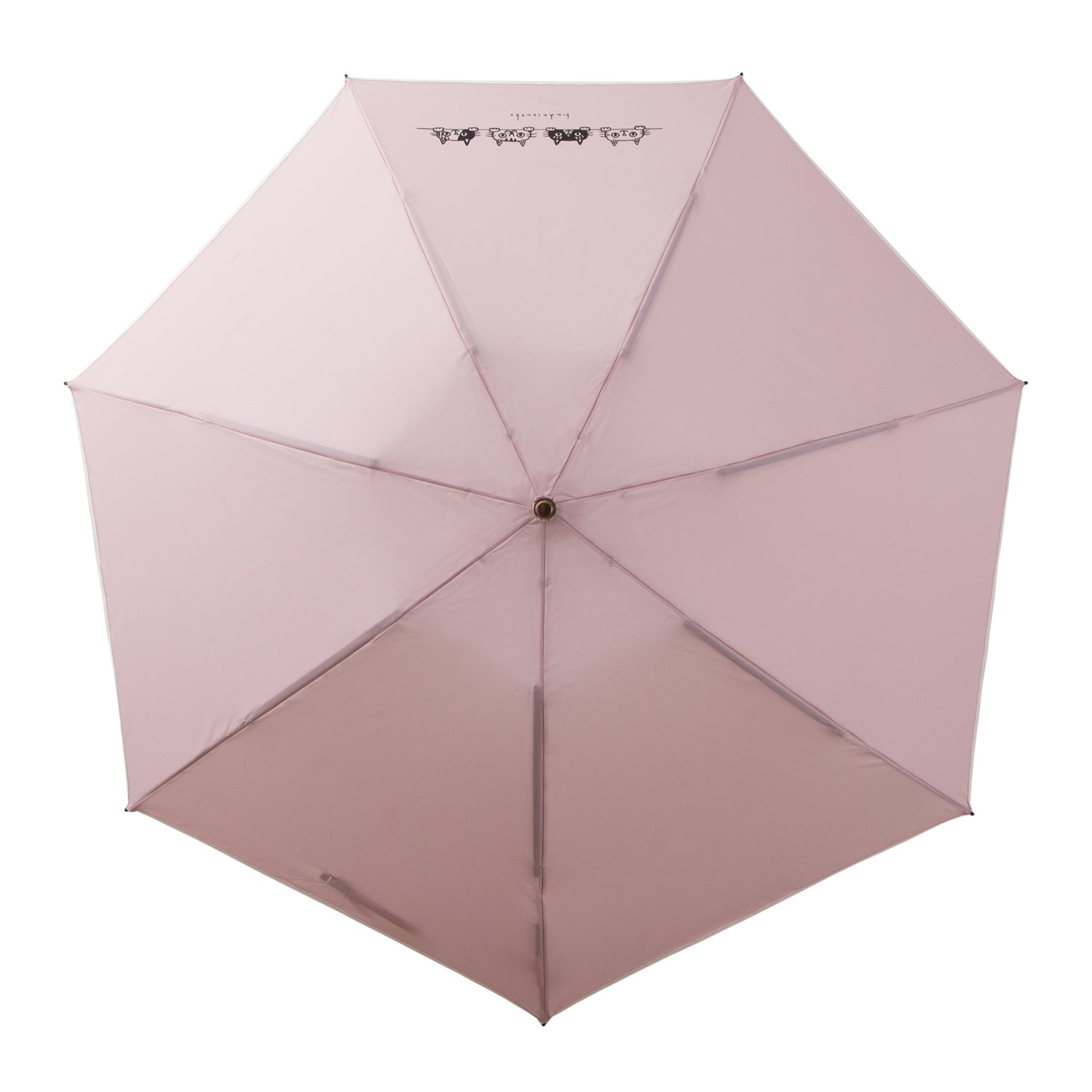 「肌子」コラボ ・Hadaconeko イラストプリント 折りたたみ雨傘