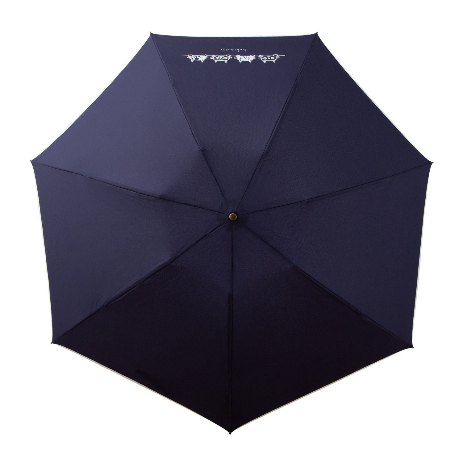 「肌子」コラボ ・Hadaconeko イラストプリント 折りたたみ雨傘