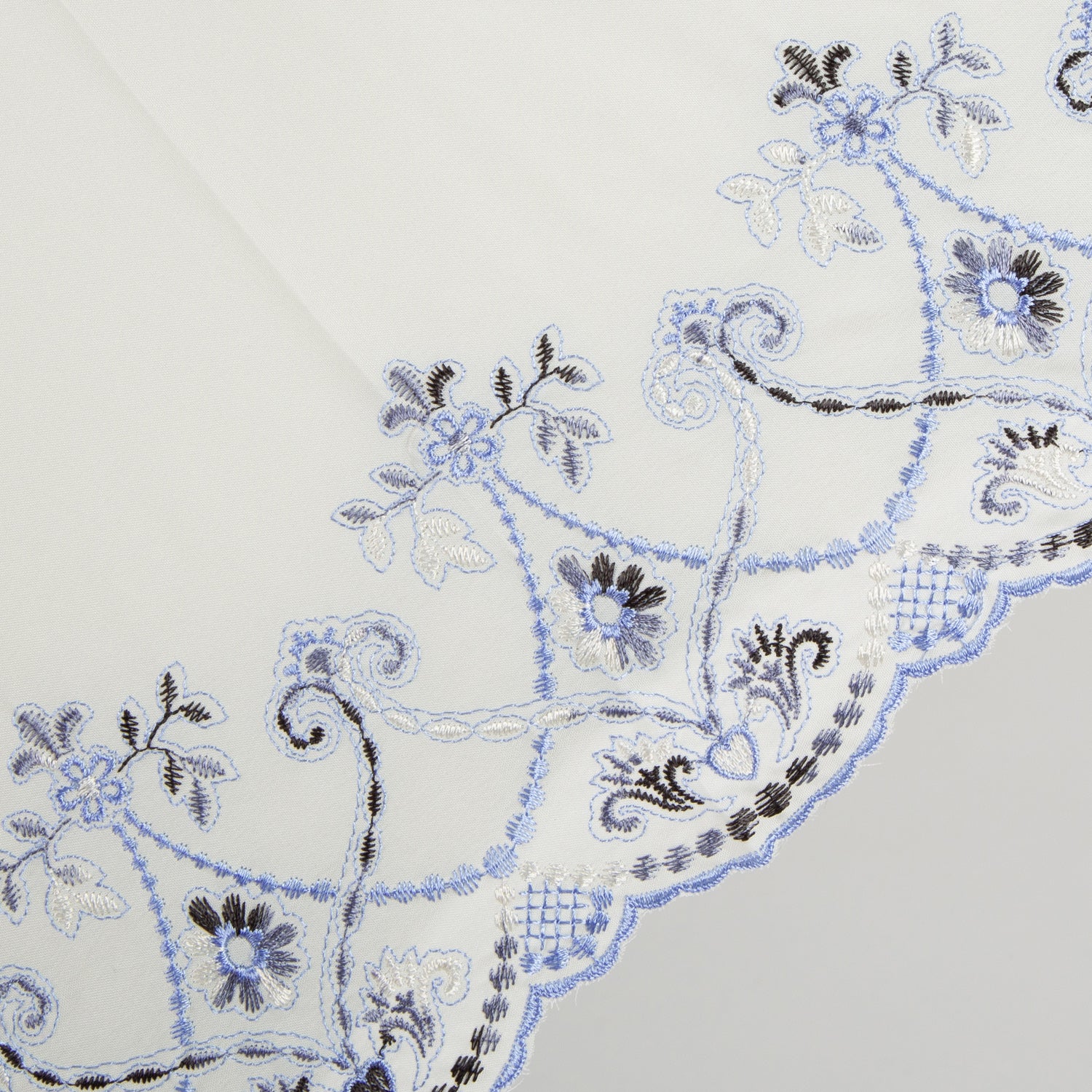 マーブル刺繍かわず張り 晴雨兼用長日傘