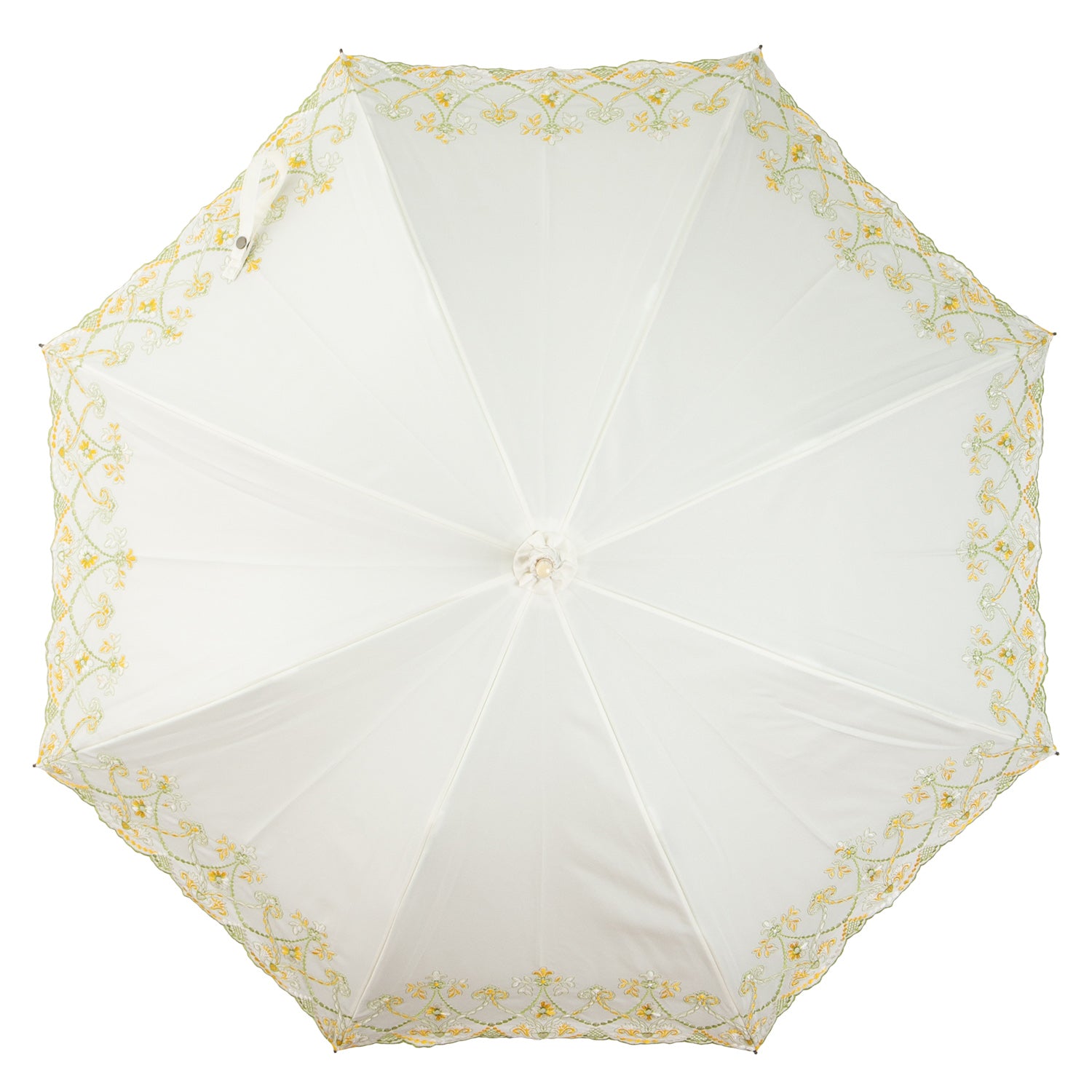 マーブル刺繍かわず張り 晴雨兼用長日傘