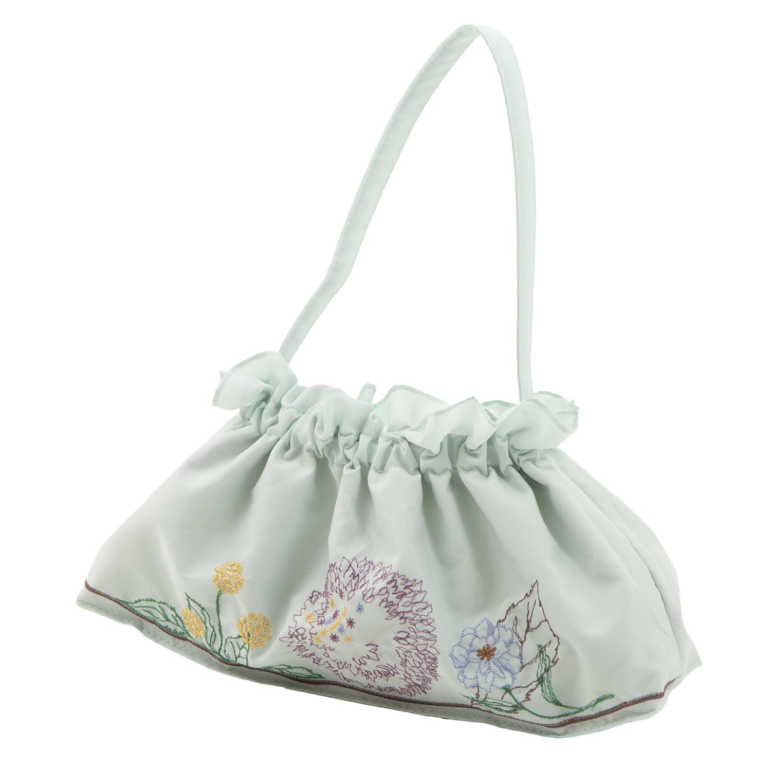 ボタニカル刺繍晴雨兼用 ミニ折りたたみ日傘