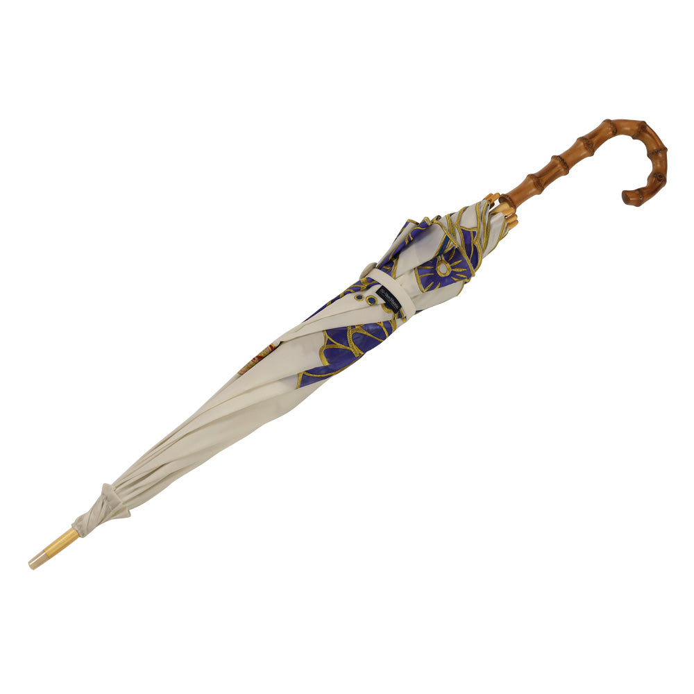 Kiyan蓮花・牡丹オーガンジーカットワーク刺繍 かわず張り長日傘