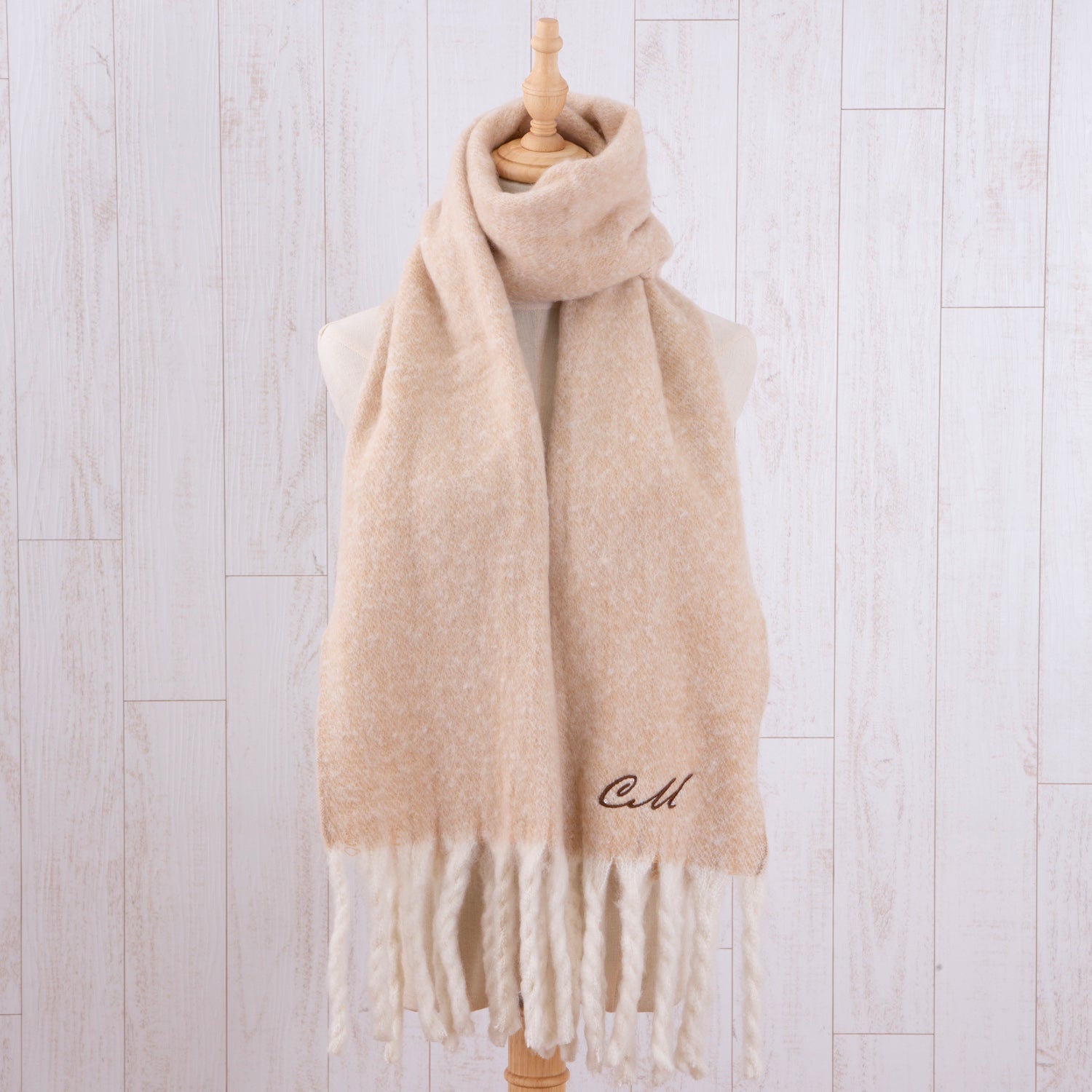 ボリュームたっぷり バルキーマフラー