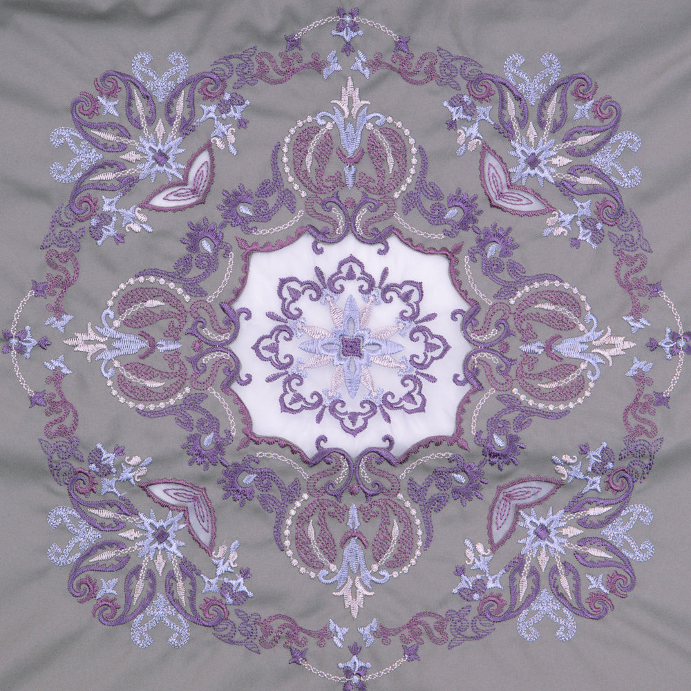 ダマスクオーガンジー刺繍 防水・撥水トートバッグ