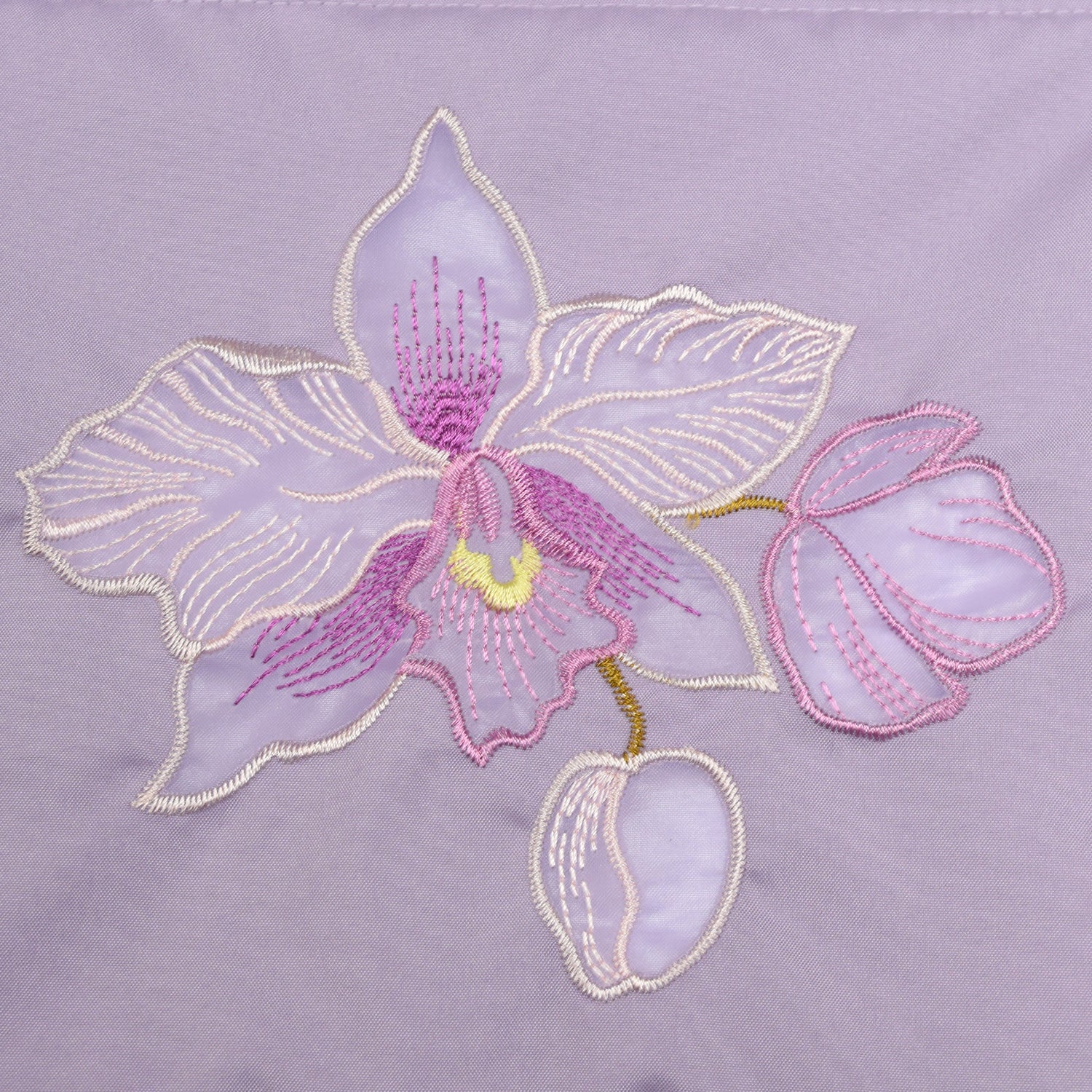 蘭花オーガンジー刺繍 防水・撥水サコッシュ