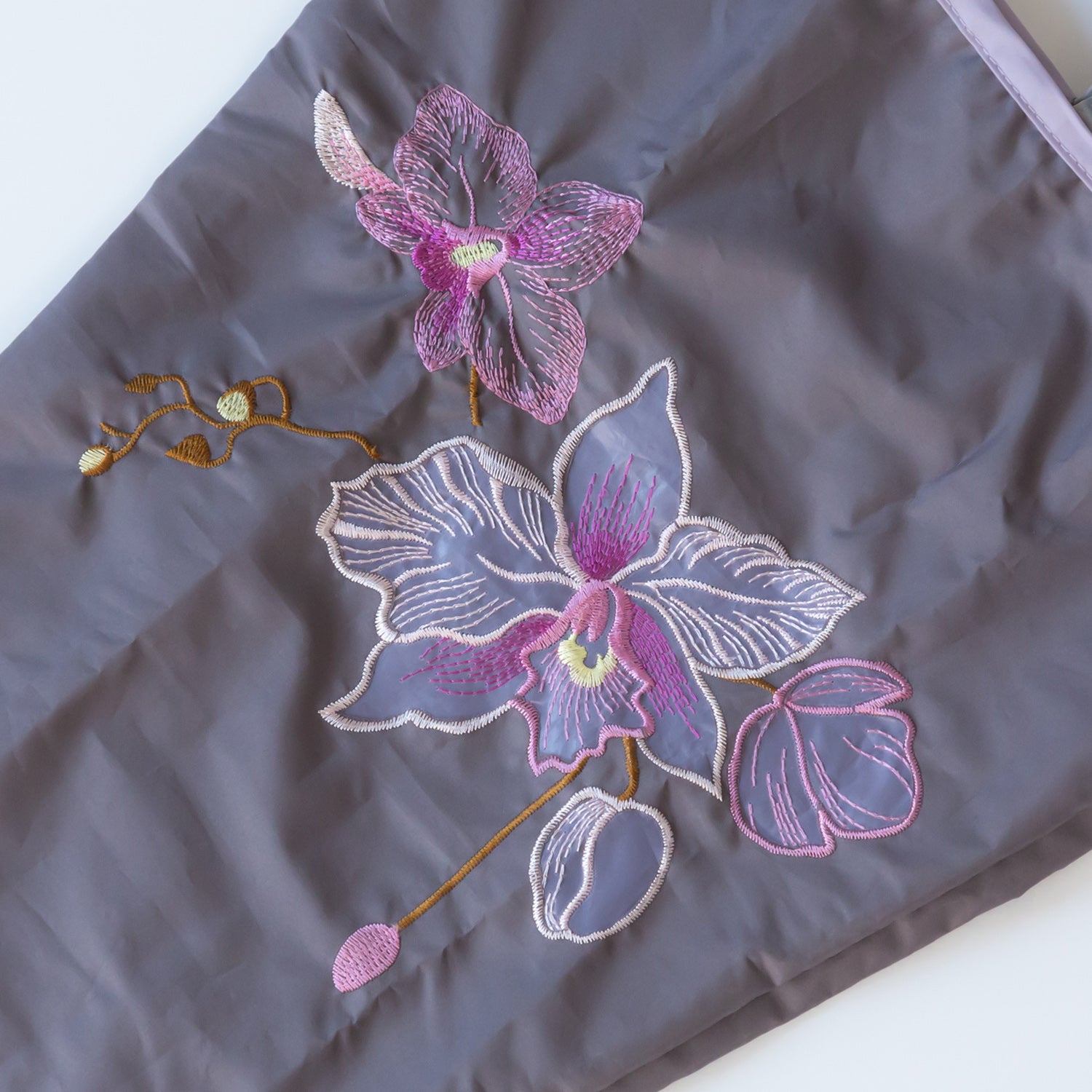 防撥水フラワートートバッグ 蘭花