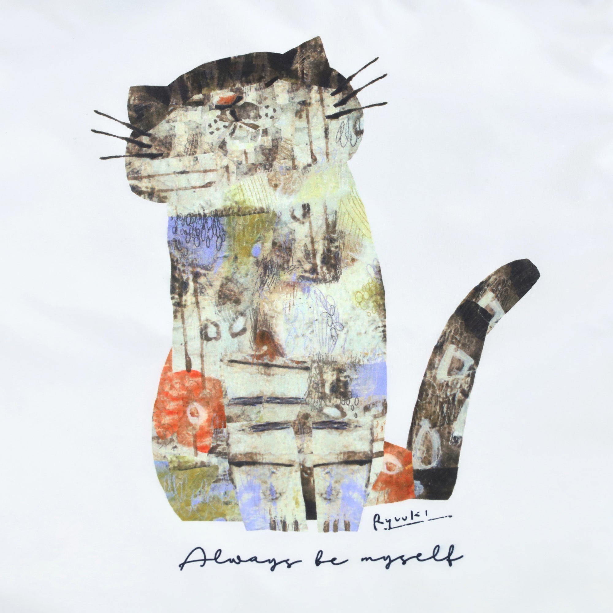 深尾竜騎 猫イラストプリント 防水・撥水トートバッグ