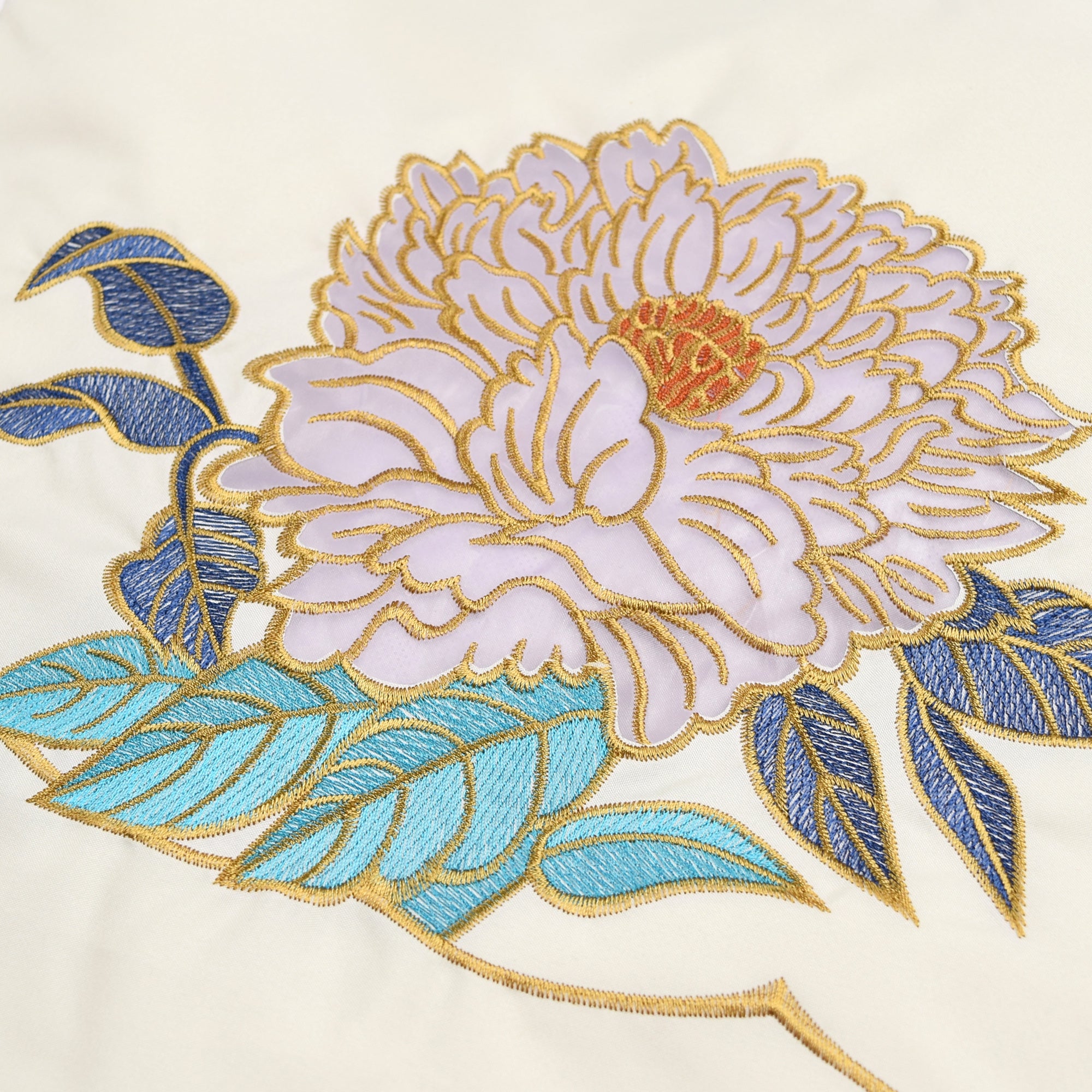 キーヤンカットワーク刺繍 防水・撥水トートバッグ/牡丹