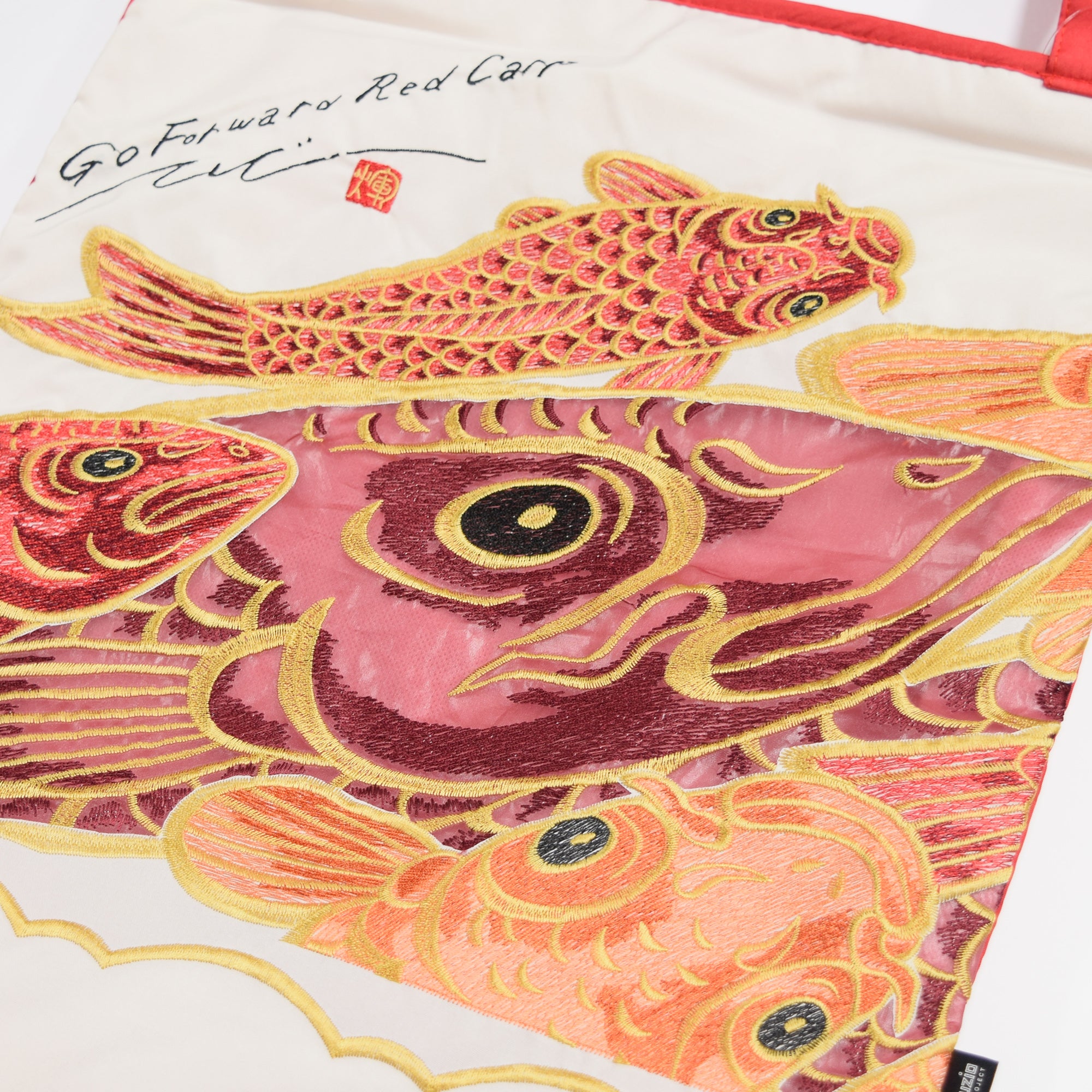 キーヤン カープカットワーク刺繍 防水・撥水トートバッグ