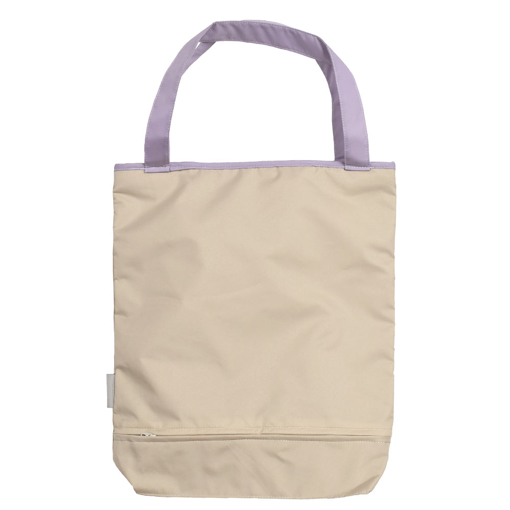 花鳥オーガンジーカットワーク刺繍 防水・撥水トートバッグ