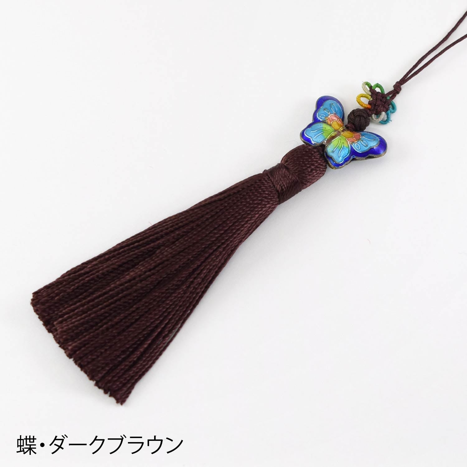 景泰藍モチーフ ロングタッセル