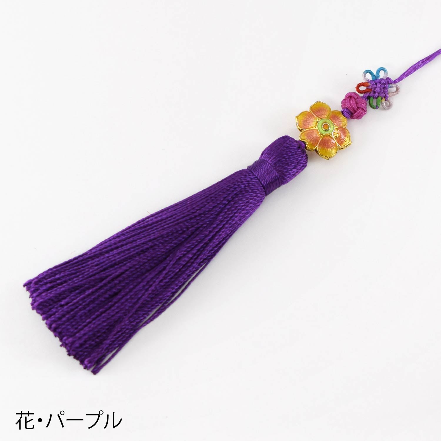 景泰藍モチーフ ロングタッセル