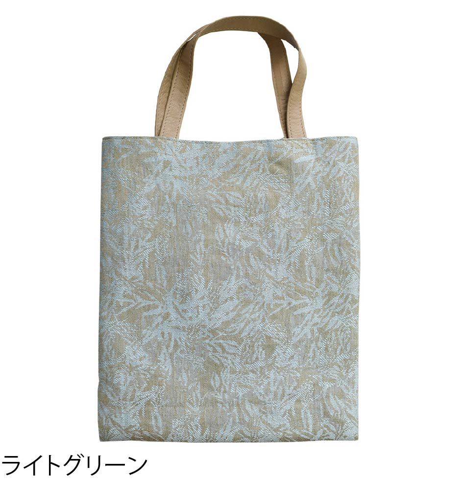 リトアニアリネン 本革持ち手トートバッグ