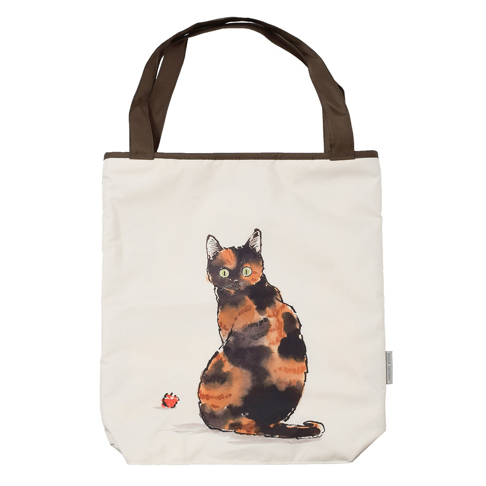 ハラミチヨ「サビにゃん」プリント 防水・撥水トートバッグ